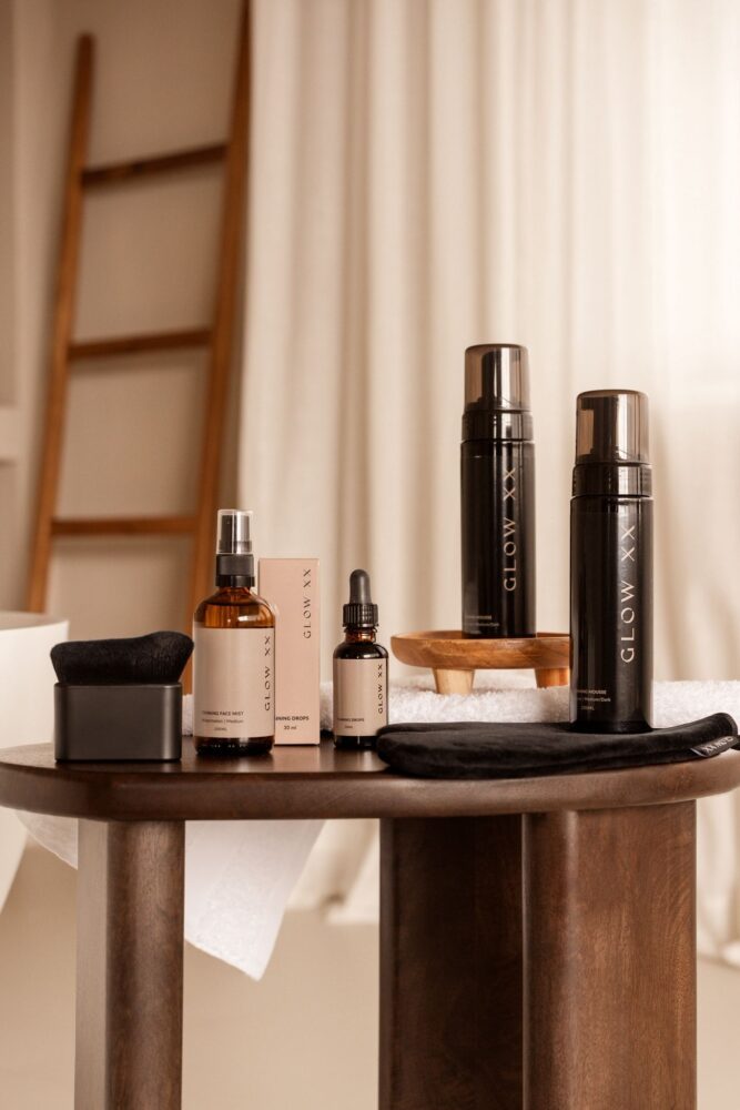 self tanning producten van glow xx