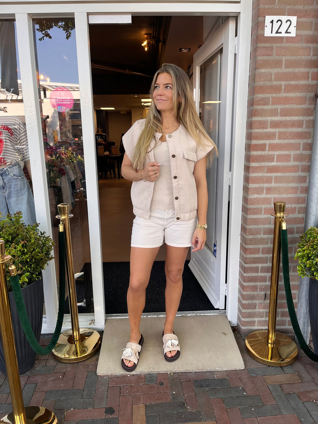Beige Gilet | Frime Paris