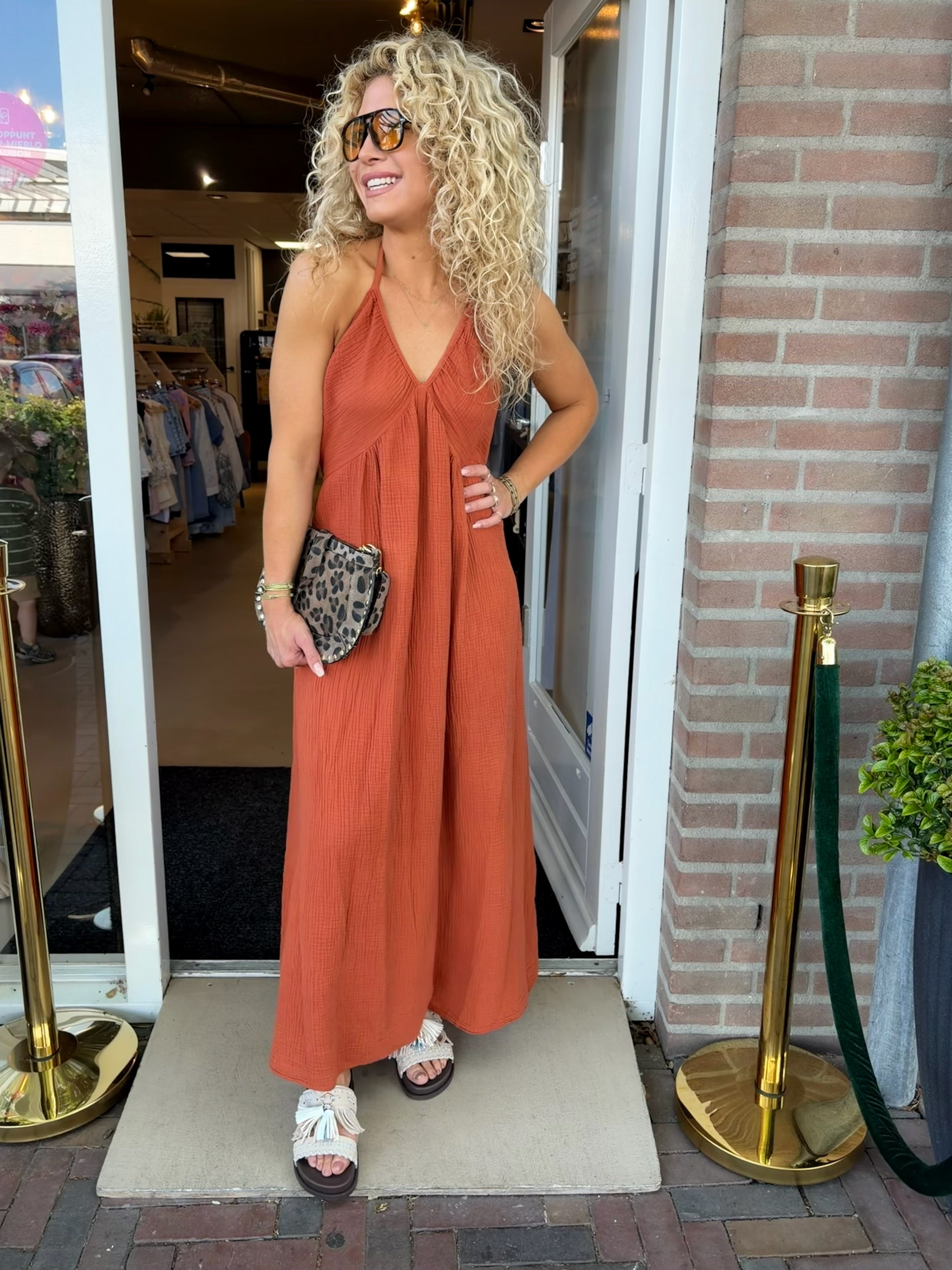 Oranje zomerjurk | Paris