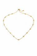 Stainless Steel Goudkleurige Ketting met Bolletjes | Fijne Minimalistische Ketting