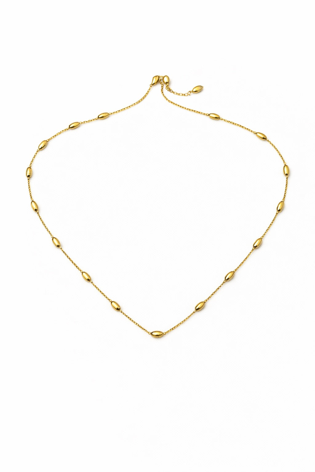 Stainless Steel Goudkleurige Ketting met Bolletjes | Fijne Minimalistische Ketting