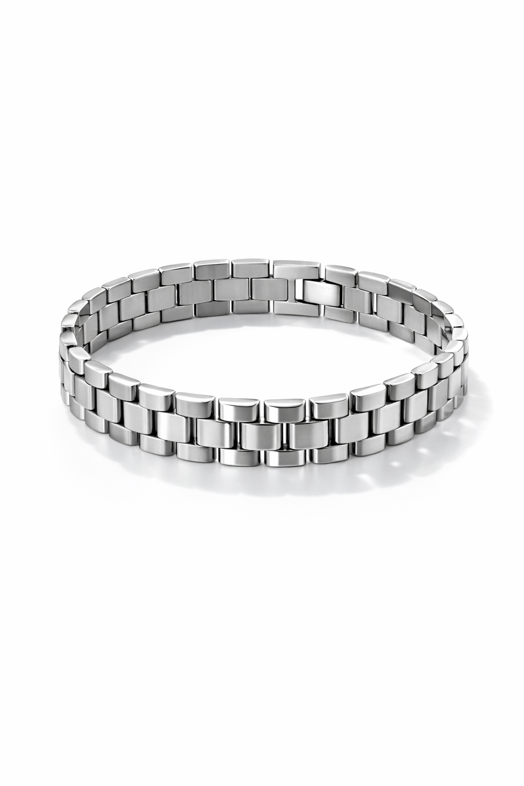 Zilverkleurige Schakel Armband Dames | Stainless Steel