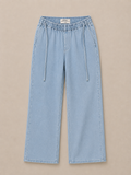 Lichtblauwe Denim Wide Leg Broek | Redial