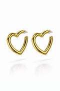 Goudkleurige Hart Oorbellen | Stainless Steel