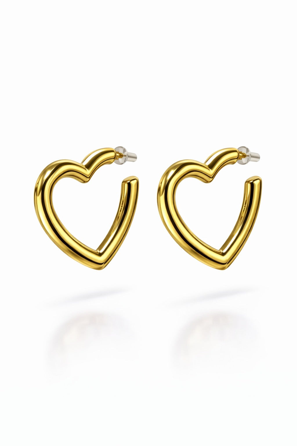 Goudkleurige Hart Oorbellen | Stainless Steel