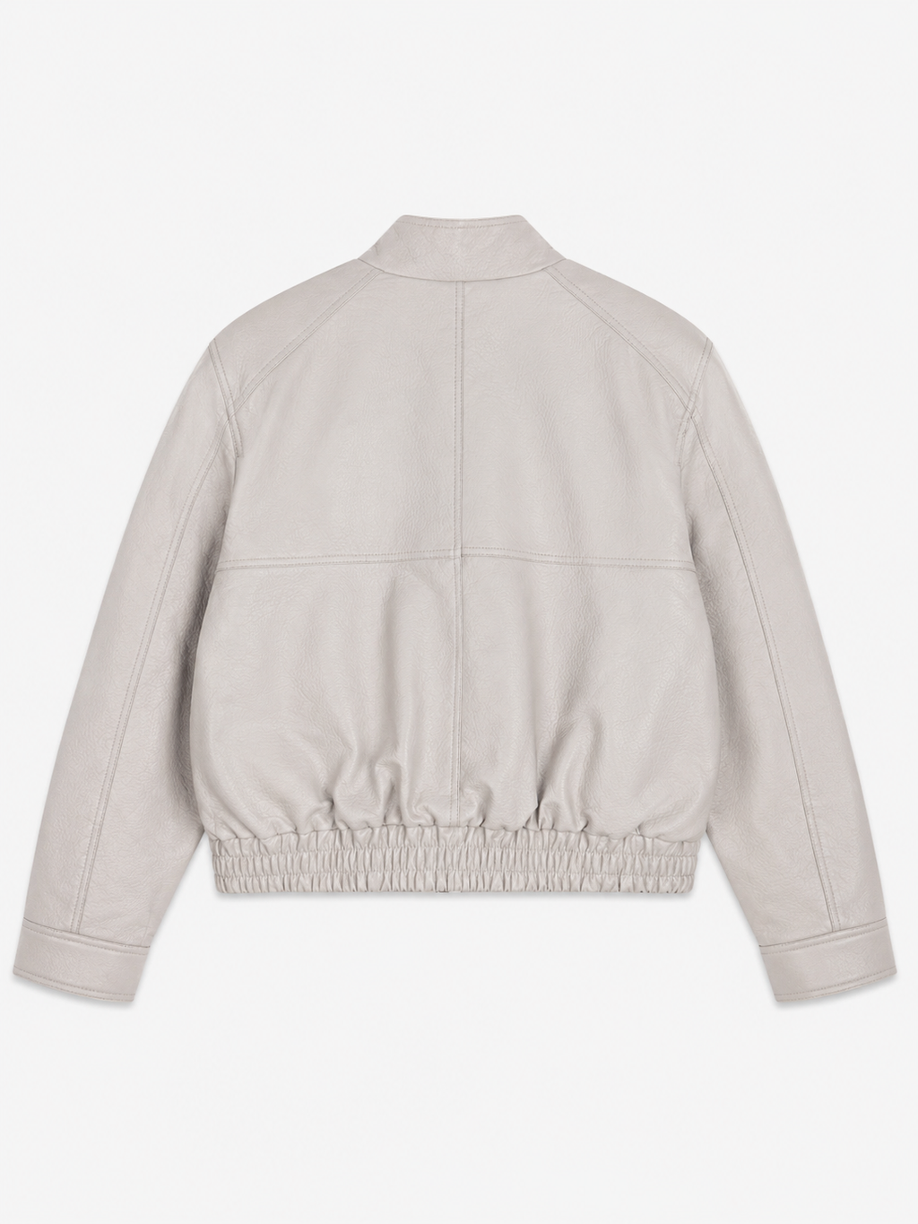 Leatherlook bomber beige