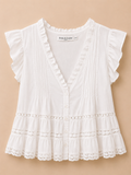 Witte Broderie Blouse | Drôle de Copine Paris