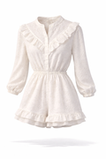 Broderie Playsuit | Wit