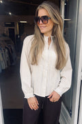 Witte Blouse met Kantdetails | Effeny