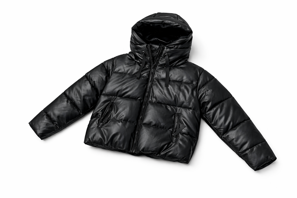 Zwarte Puffer Jas met Capuchon |Trendy Winterjas