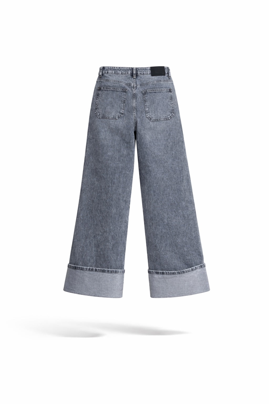 Grijze Wide Leg Jeans | Omslag