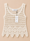 Gehaakte Top Beige | Lucce Paris