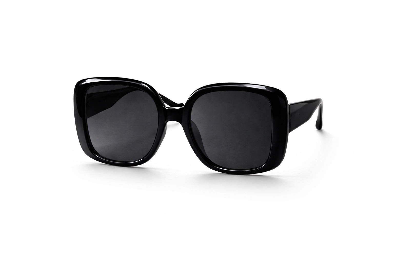 Zwarte Oversized Zonnebril Dames | Klassiek Vierkant Model