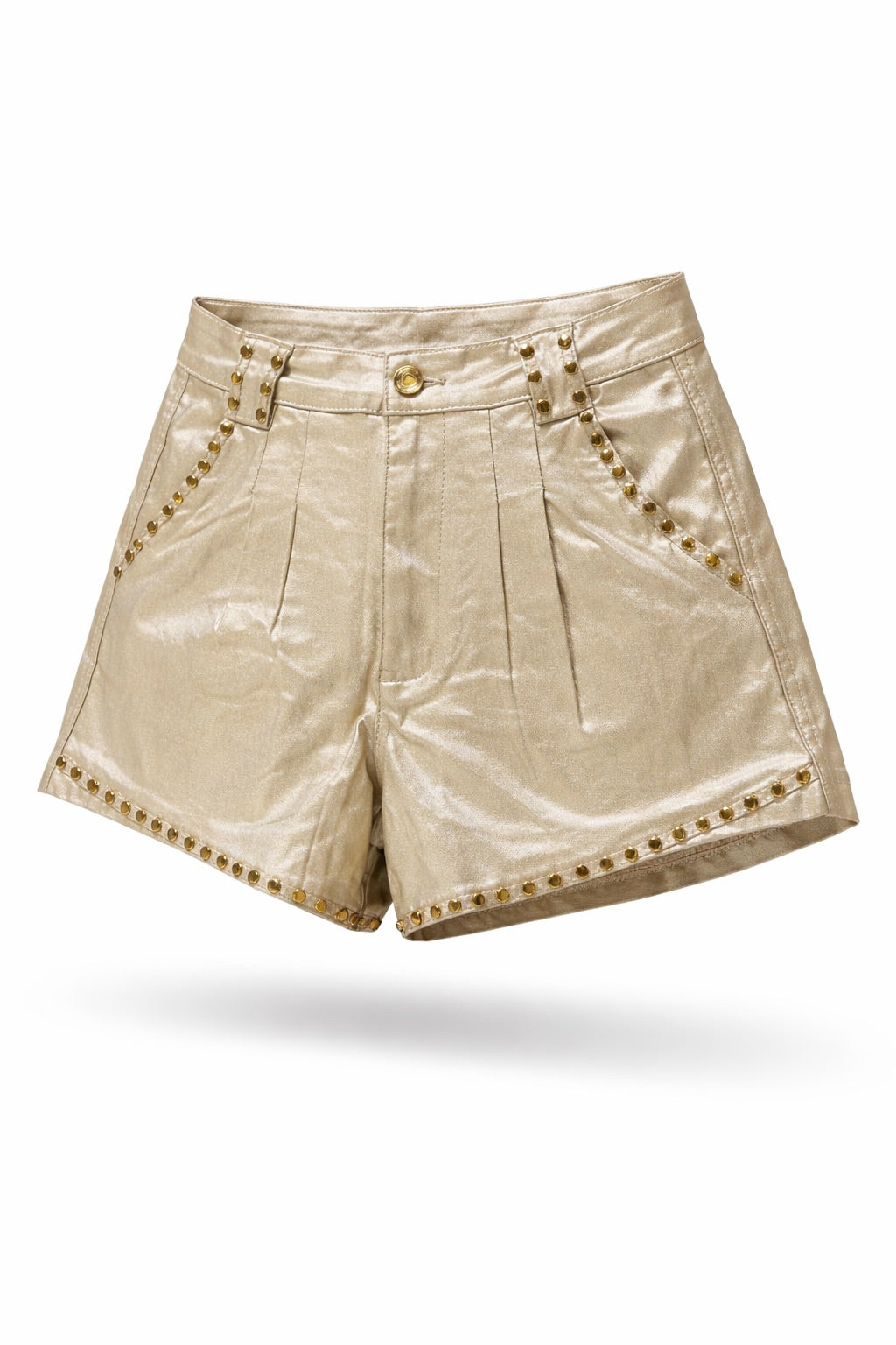 Gouden Short met Studs | Queen Hearts