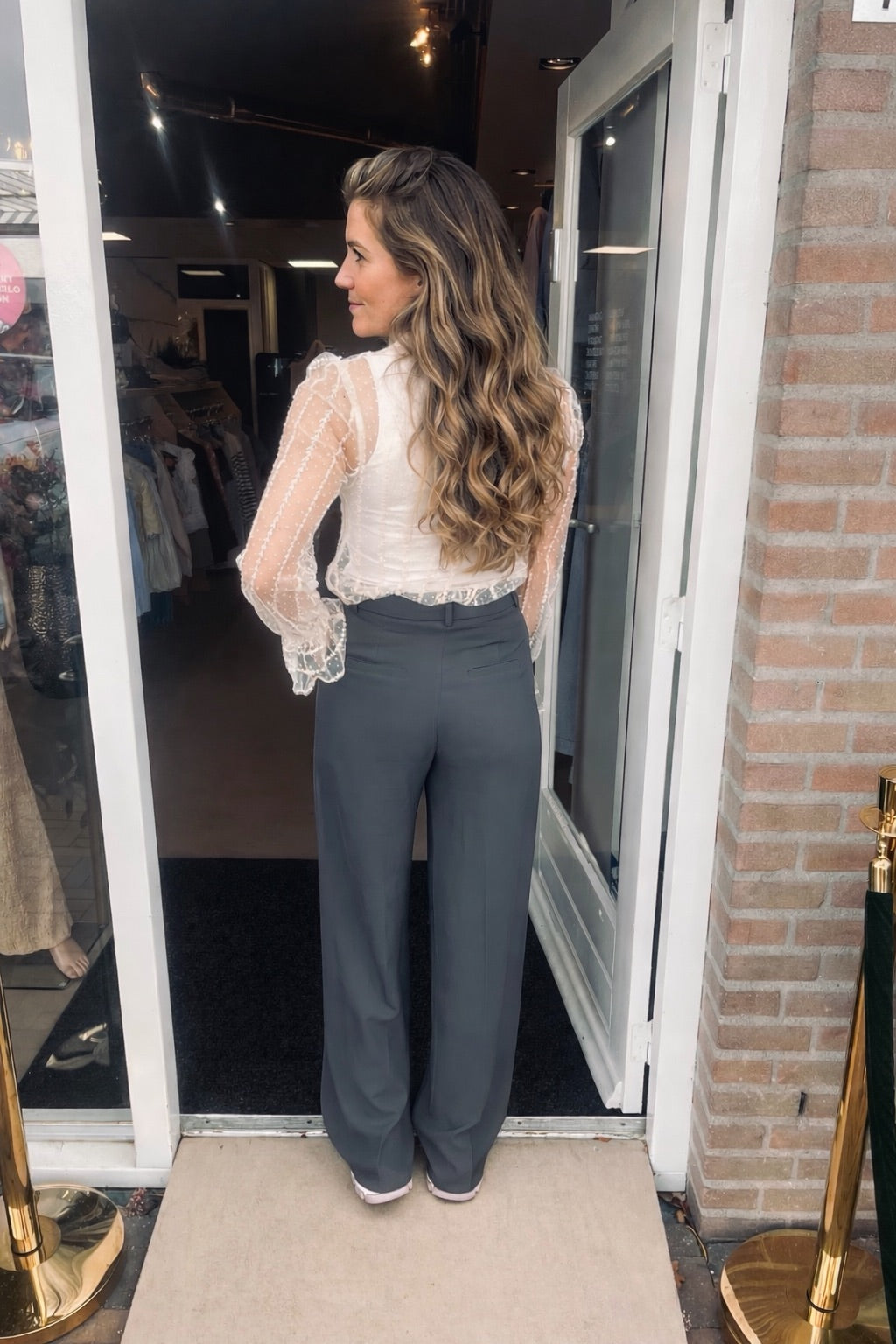 Grijze pantalon | Drôle de Copine Paris