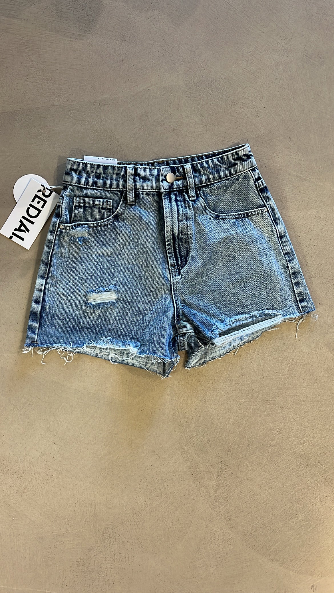 Lichtblauwe Denim Short | Redial
