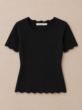 Zwarte Stretch Top Dames | By Clara