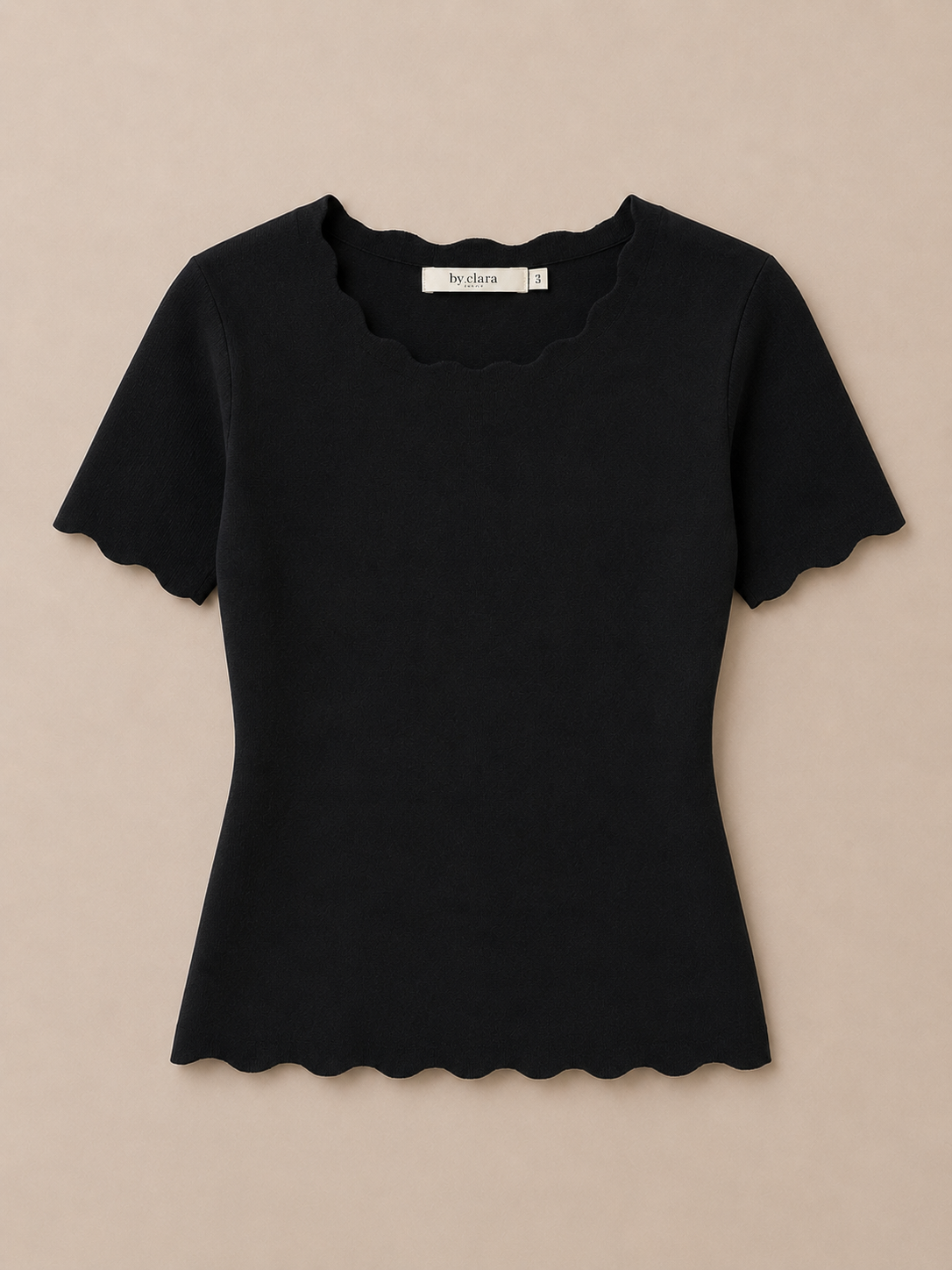 Zwarte Stretch Top Dames | By Clara