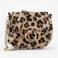 Leopard Crossbody Tas met Gouden Details | Echt Leder