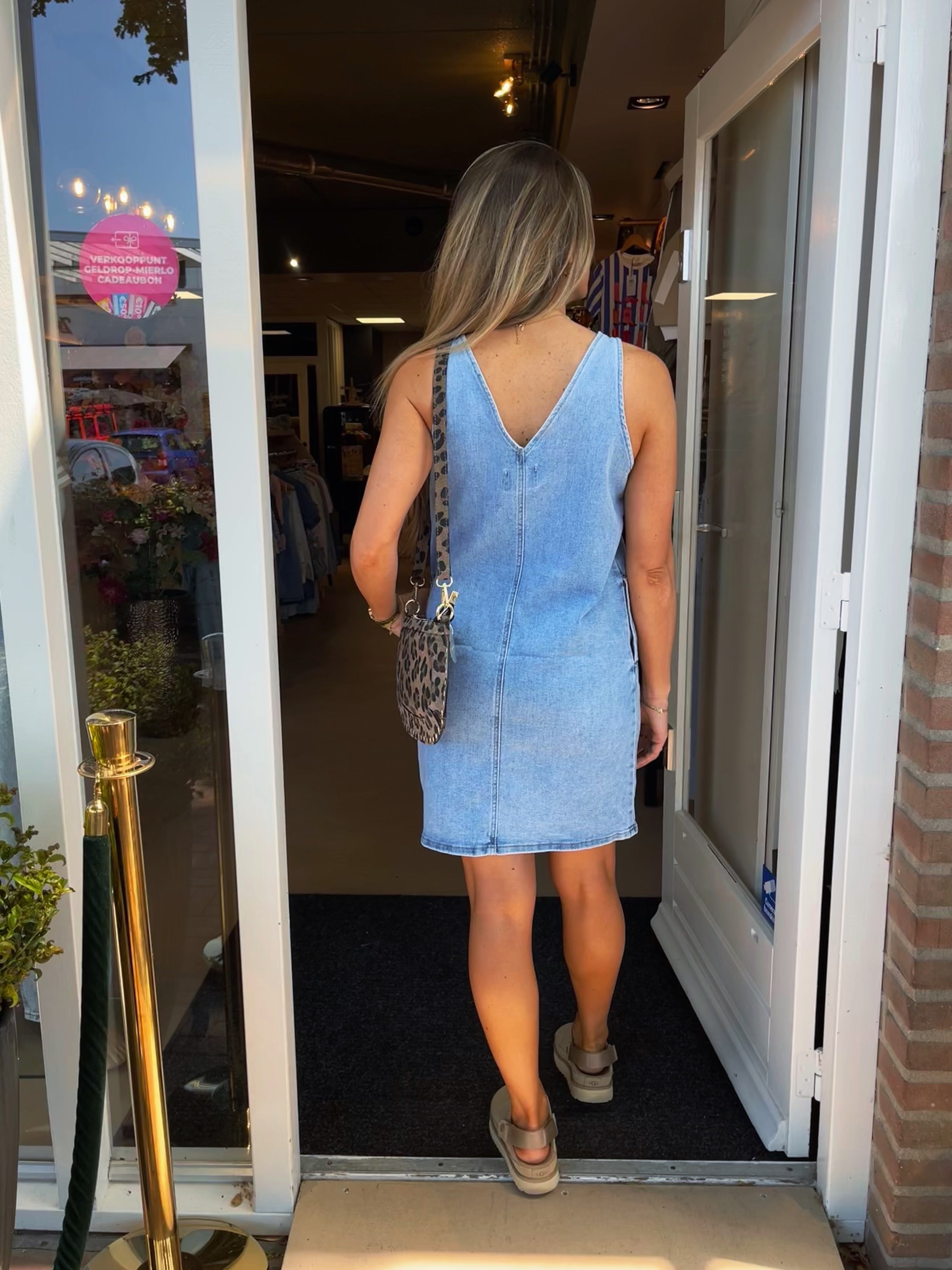 Lichtblauwe Denim Jurk | Redial
