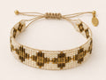 By Shir Miyuki Armband Graphic – Beige/Goud