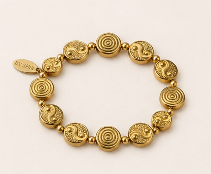 By Shir Yin Yang Armband - Gold