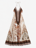 Savannah Luxe Halter Maxi Jurk