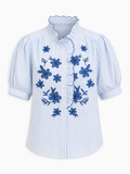 Bloemen blouse | Flamant Rose