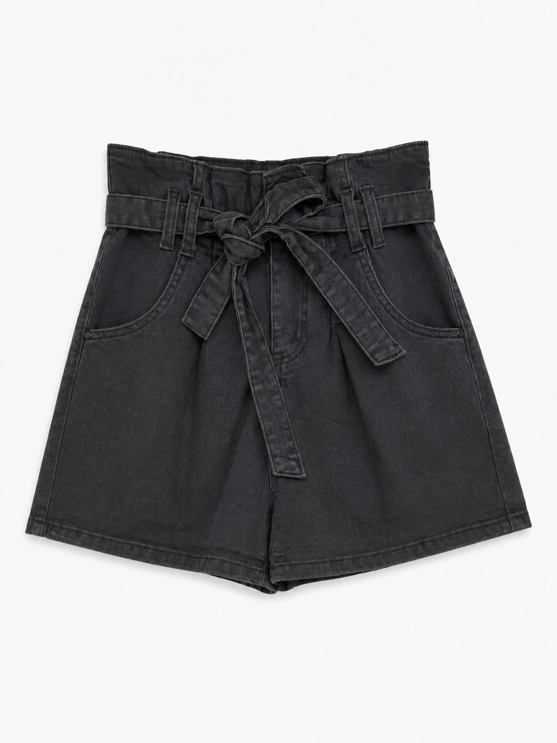 High waisted short met strik ceintuur | Redial