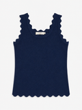 Navy karteltop | By Clara