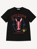 Côte d’Azur T-Shirt Zwart