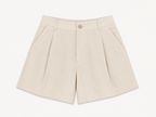 Beige katoenen short | Frime Paris