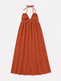 Oranje zomerjurk | F-Fashion
