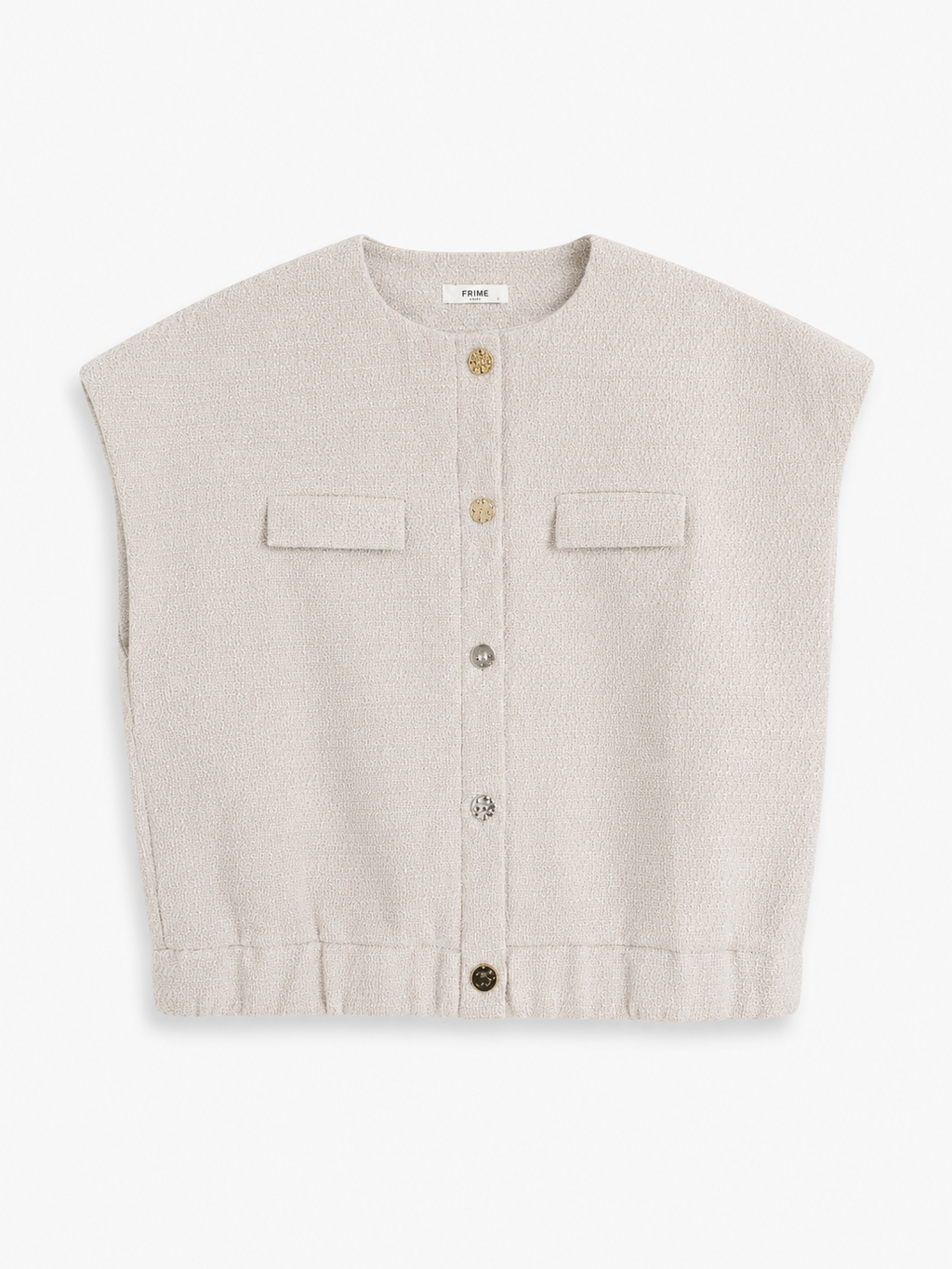 Beige Gilet | Frime Paris
