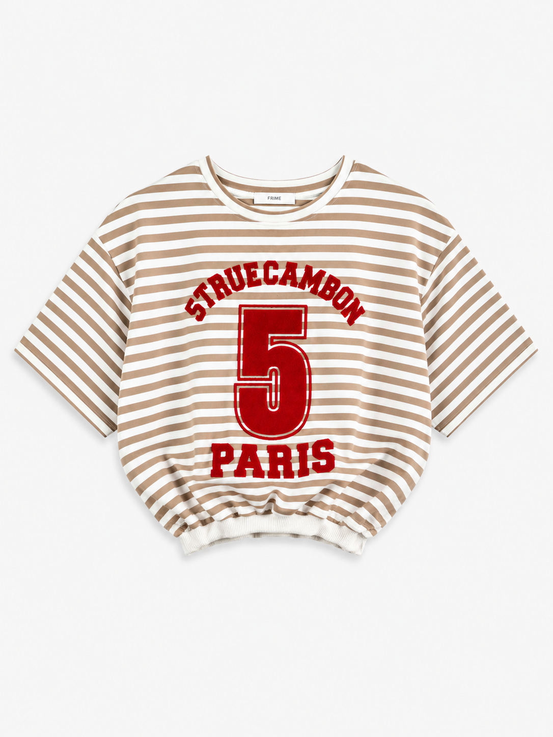 Gestreept Cropped T-Shirt Paris