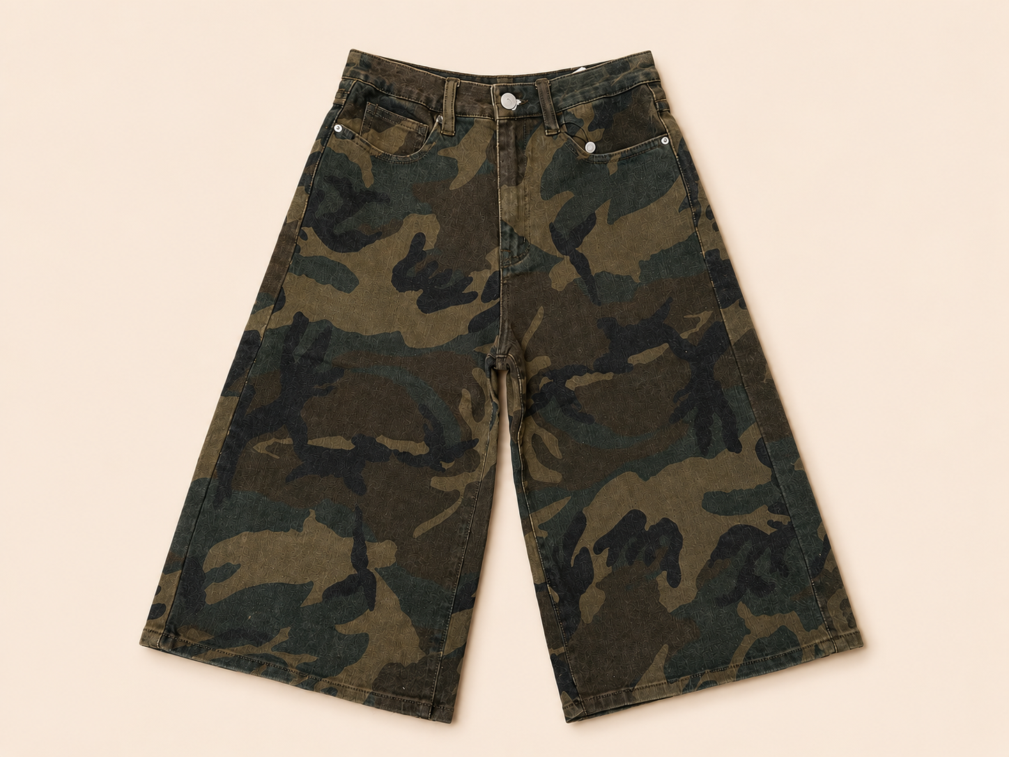 Camouflage Jorts| Laulia Paris