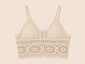 Gehaakte Top Beige | By Clara