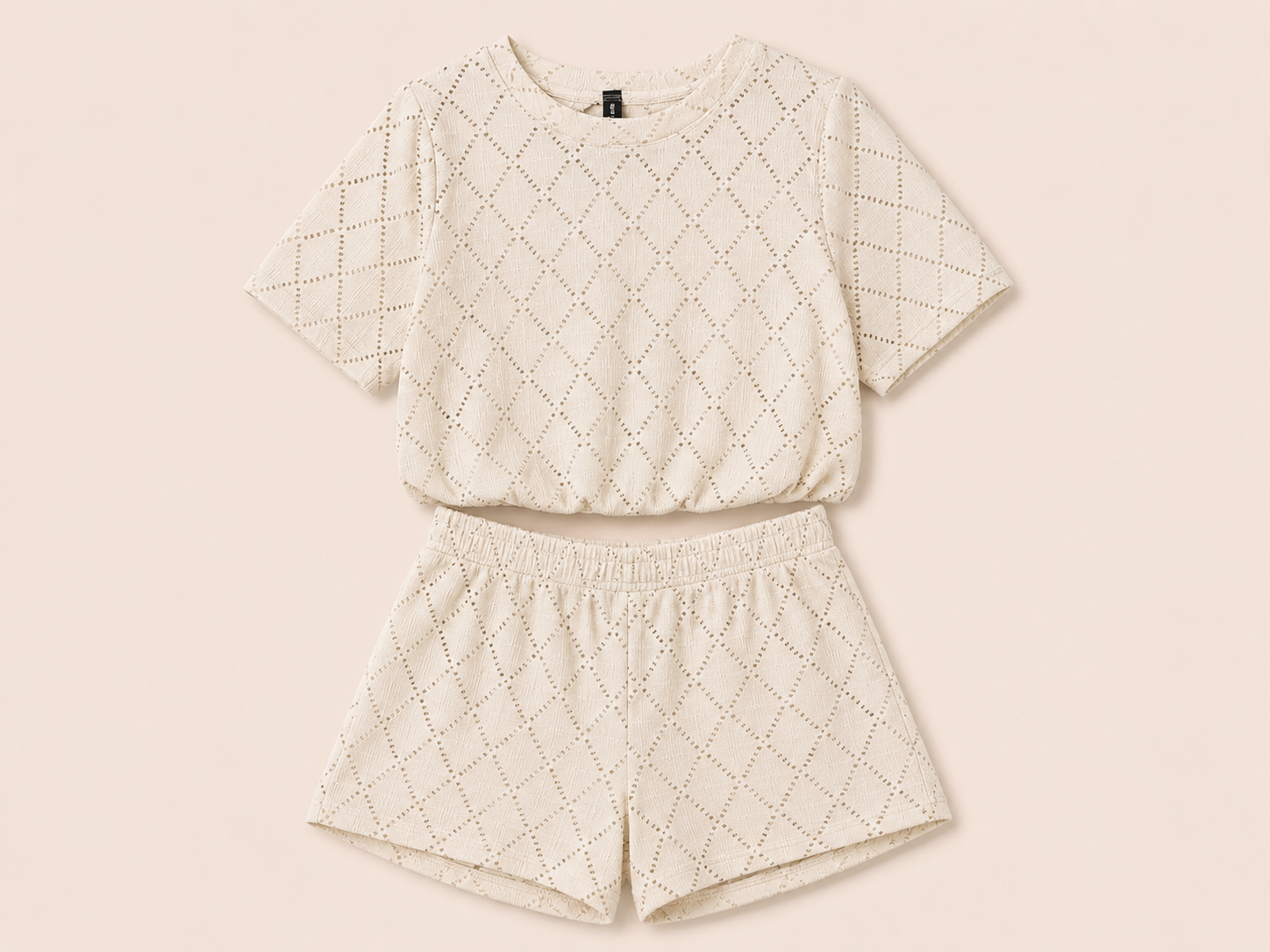 Creme Two Piece Set met Broekje | Willy-Z