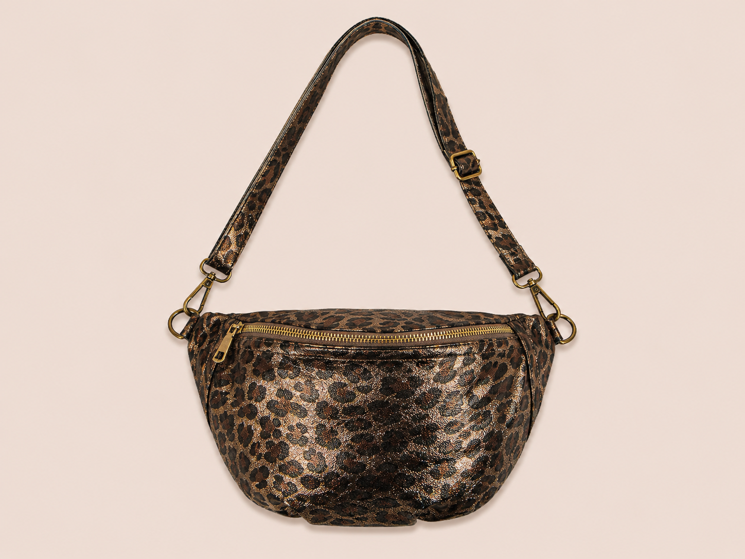 Shimmer Panter Crossbody Tas | Echt Leder