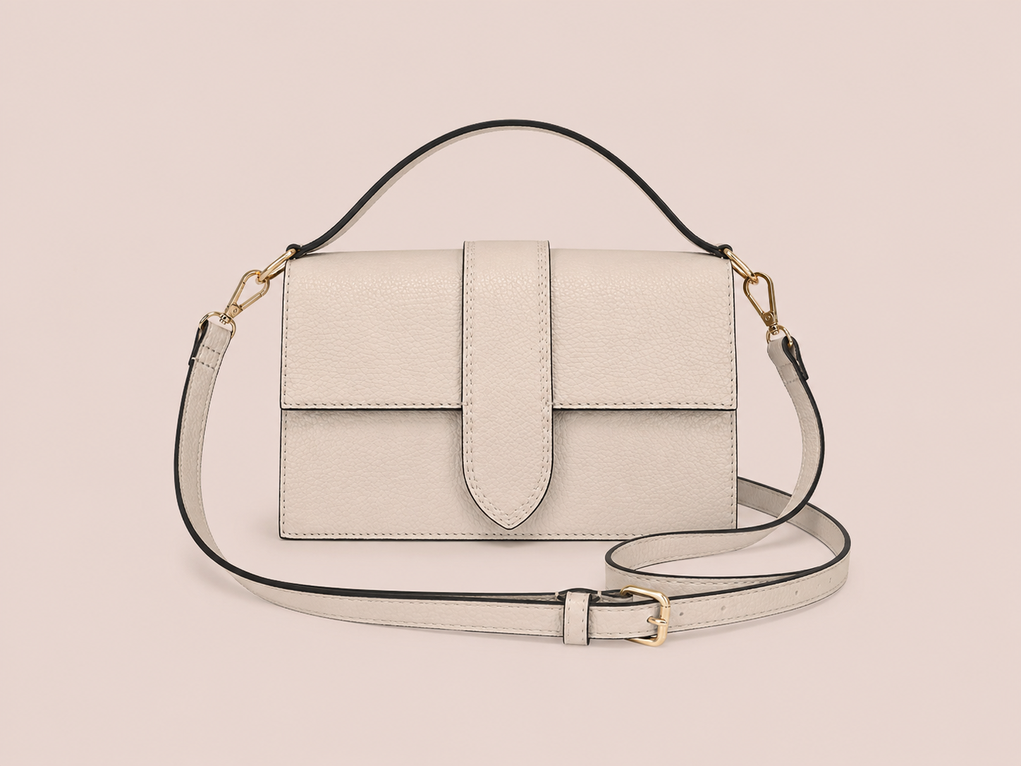 Schouder & Handtas Beige | Echt Leder