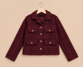 Bordeaux Luxe Tweed Jasje | Attentif Paris