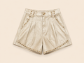 Gouden Short met Studs | Queen Hearts