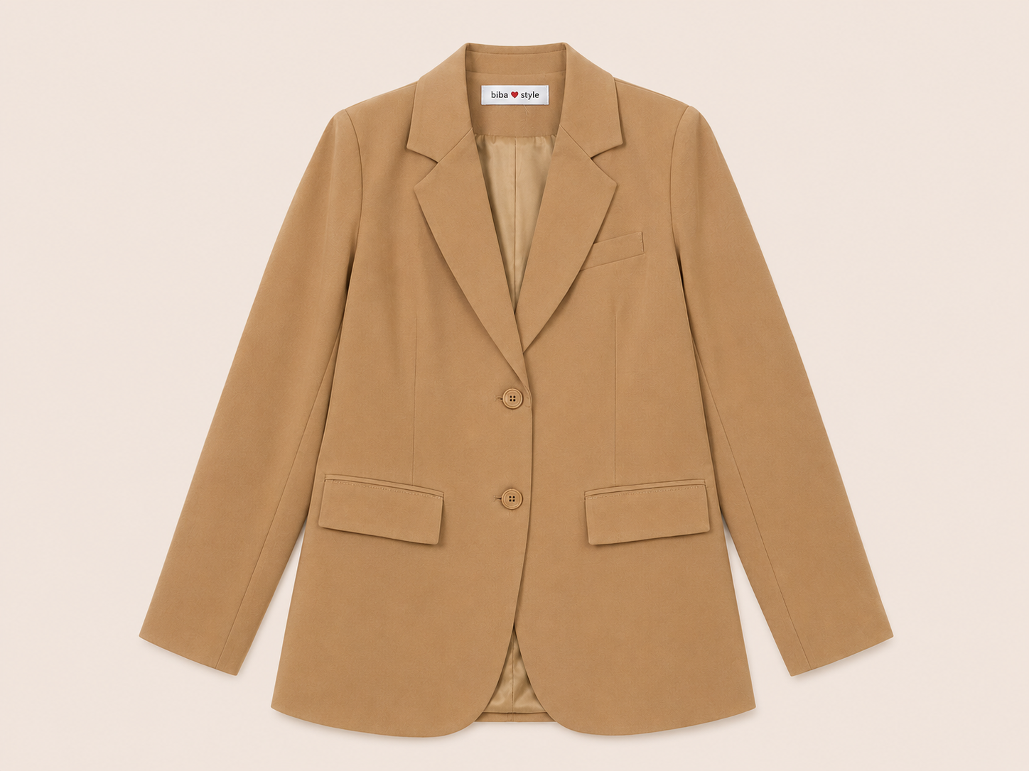 Camel Blazer Dames | Biba Style