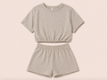 Taupe two piece set met broekje | Willy-Z