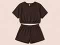 Chocolade bruine two peice set met broekje | Willy-Z