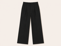 Classic Wide Leg Pantalon Zwart | Drôle De Compine