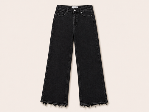 Black Wide Leg Jeans | Queen Hearts