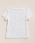 Witte kanten top | Miss Clara