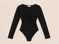 Zwarte Rib Body met Gedraaid Detail | Madster