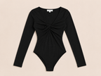 Zwarte Rib Body met Gedraaid Detail | Madster